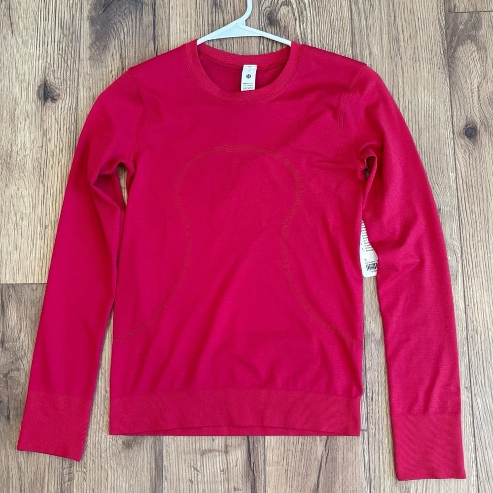 NWT Lululemon Swiftly Relaxed Long Sleeve Shirt Size 0 In Pink Dragonfruit